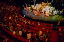 Students in the auditorium of Dutch National Opera & Ballet
